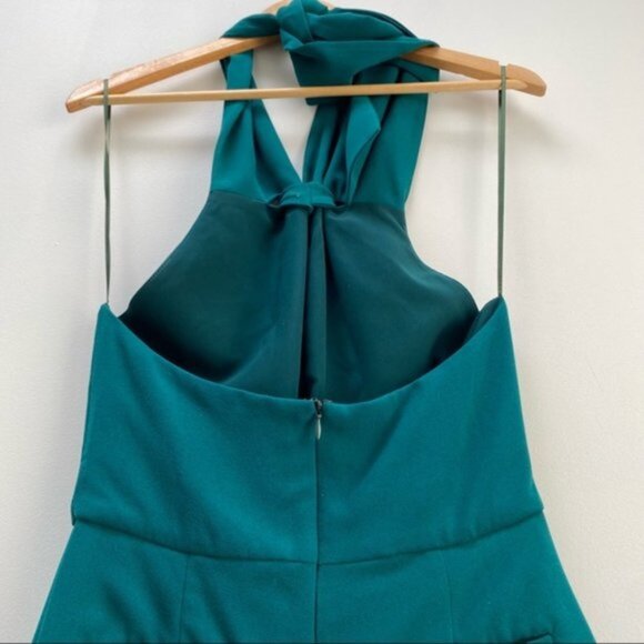 NICHOLAS Halter‎ Split Jumpsuit in Green Women Size 4 - Picture 7 of 9